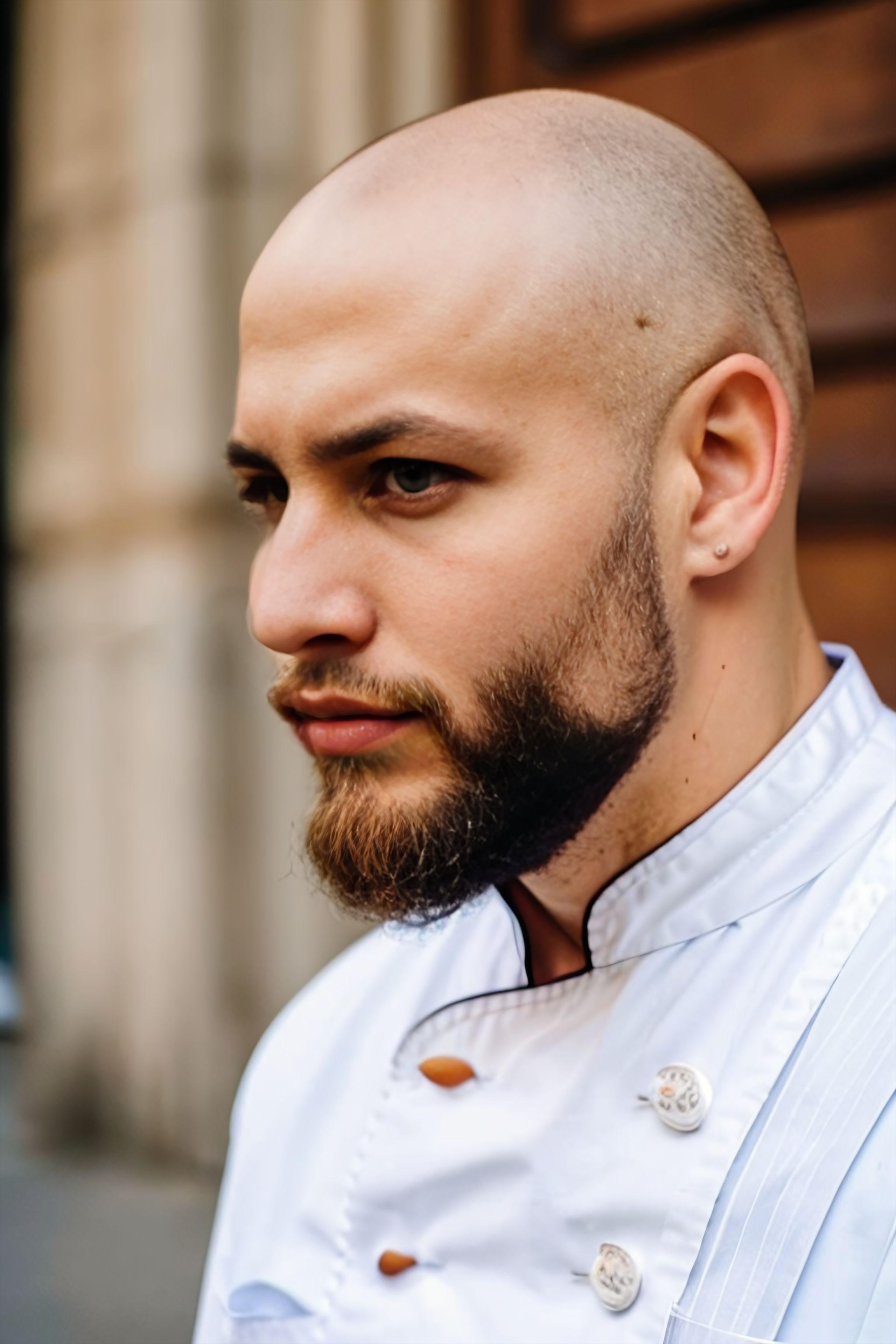 Portrait generated with Stable Diffusion.